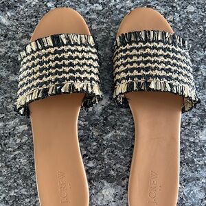 J Crew Raffia Sandal